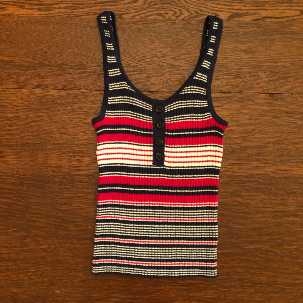 EUC American Eagle Striped Tank Top